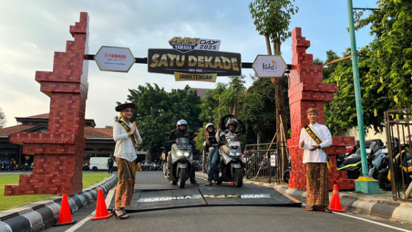 Suasana meriah gelaran Yamaha Maxi Day 2025 di Kudus, Jawa Tengah. Foto: Aditya Pratama Niagara/kumparan