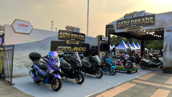 Suasana meriah gelaran Yamaha Maxi Day 2025 di Kudus, Jawa Tengah. Foto: Aditya Pratama Niagara/kumparan