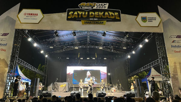 Suasana meriah gelaran Yamaha Maxi Day 2025 di Kudus, Jawa Tengah. Foto: Aditya Pratama Niagara/kumparan