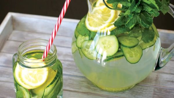 Make Cucumber and Mint Infused Water