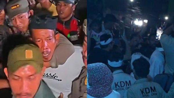 DEDI MULYADI DISIRAM - Seorang pria nekat menyiram Gubernur Jawa Barat, Dedi Mulyadi. Sosok pria tersebut terbongkar hingga isi tasnya kejutkan polisi, disadur pada Minggu (22/6/2025).