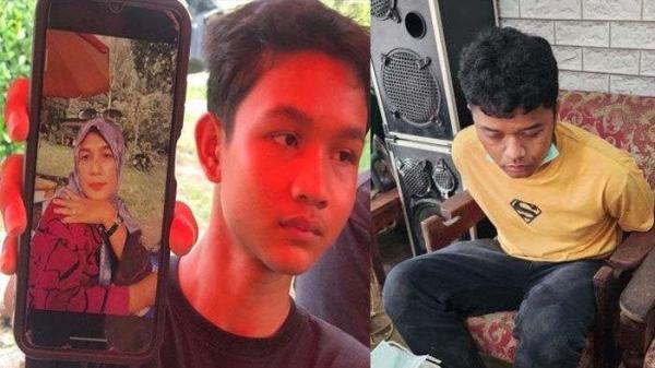 KELUARGA KORBAN MUTILASI - Tri Ibnu Rusdi memperlihatkan foto ibunya yang meningggal usai mengetahui anaknya jadi korban mutilasi di Batang Anai, Kabupaten Padang Pariaman, Sumatera Barat. Kamis (19/6/2025). Ibnu menceritakan, ia kehilangan ayah dan ibunya usai Siska dimutilasi Wanda