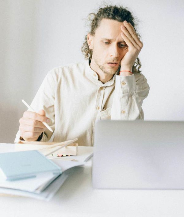 remote worker worried about career advancement