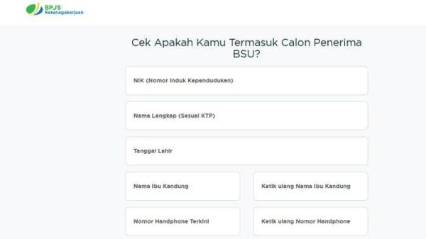 BSU 2025 - Tampilan laman BPJS Ketenagakerjaan terkait Bantuan Subsidi Upah atau BSU 2025. Pencairan dana dimulai 14 Juni 2025 lalu.