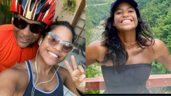 PENDAKI RINJANI TEWAS - (Kiri) Foto kebersamaan Manoel Marins Filho dengan anaknya Juliana Marins dan (Kanan) Pendaki asal Brasil Juliana Marins (27), yang tewas di Gunung Rinjani, Pulau Lombok, Nusa Tenggara Barat (NTB) pada Selasa (24/6/2025).