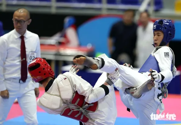Taekwondo Việt Nam lấy dễ 4 huy chương vàng trên sân nhà - Ảnh 1.