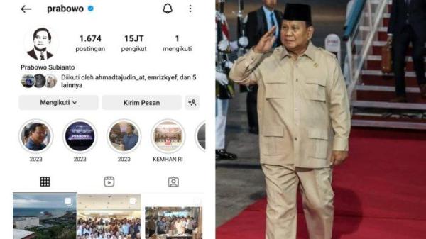 DISERBU WARGANET - Akun Instagram Prabowo diserbu warganet Brasil usai Juliana Marins tewas di Gunung Rinjani, Sabtu (28/6/2025).