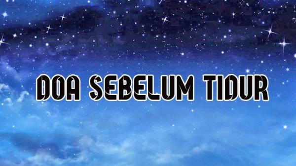 Doa sebelum tidur.