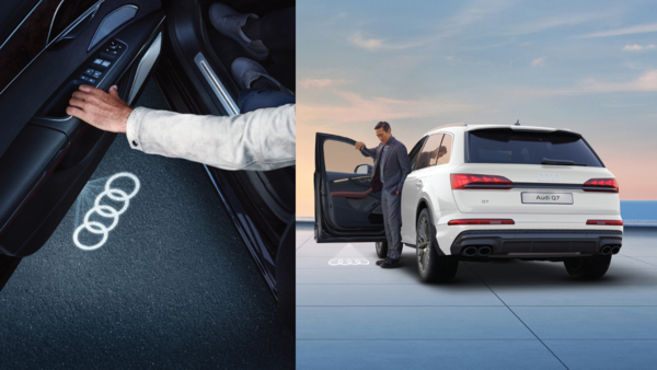 The Signature Edition comes equipped with ‘Audi four rings’ welcome LED lamps