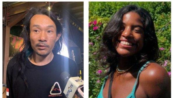 AGAM DICAP PAHLAWAN - Abd Haris Agam atau yang akrab dikenal Agam Rinjani, salah satu tim evakuasi turis Brasil, Juliana Marins, di jurang Gunung Rinjani saat acara bincang-bincang bersama Consina di Toraja Coffee House Jakarta, Sabtu (28/6/2025). Agam Rinjani pun mengaku bingung dicap pahlawan oleh warganet Brasil. 