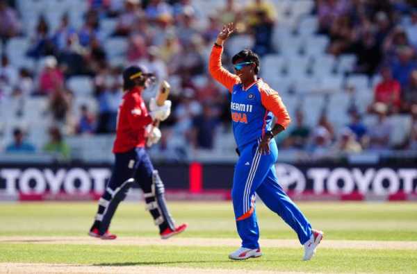 Deepti Sharma Struck Twice Inseide The PowerPlay, England vs India, 1st Women's T20I, Nottingham, June 28, 2025 