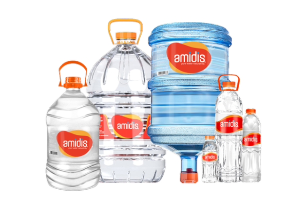 Amidis, air minum dalam kemasan yang sudah dimasak dan melalui proses distilasi. Foto: Amidis