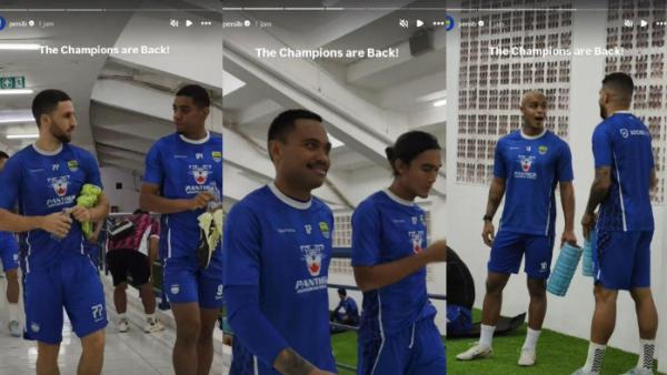 Penampakan momen Latihan perdana Persib Bandung digelar di lapangan pendamping Stadion Gelora Bandung Lautan Api (GBLA), Bandung, Senin (30/6/2025).