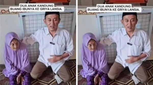 KLARIFIKASI PUTRI MBAH NASIKAH - Fitriya, putri Mbah Nasikah membantah dianggap membuang ibunya ke Griya Lansia Khusnul Khatimah di Malang, Jawa Timur. Ia menjelaskan perilaku ibunya bila dirinya sedang bekerja.