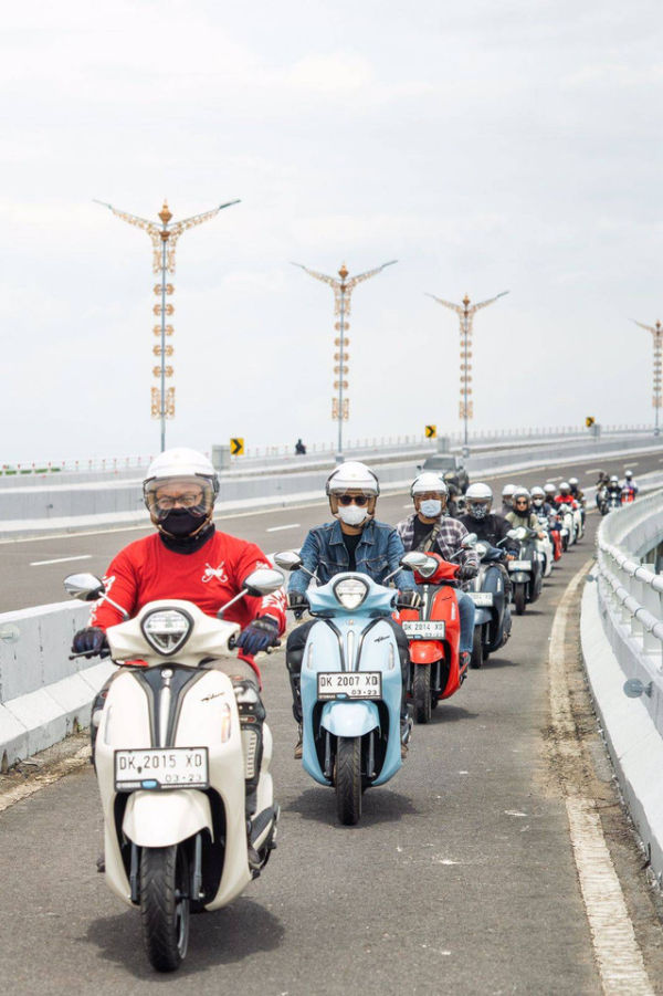 Test ride Yamaha Grand Filano Hybrid Connected di Bali (23-24/2/2023). Foto: dok. Yamaha