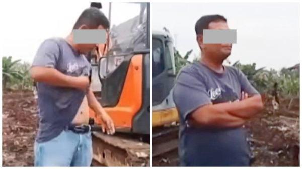 PRIA PAMER PISTOL - Pria yang mengaku sebagai orang “ring satu” istana sambil pamer diduga pistol di Rangkapan Jaya, Pancoran Mas, Kota Depok. Nasibnya kini ditangkap polisi.