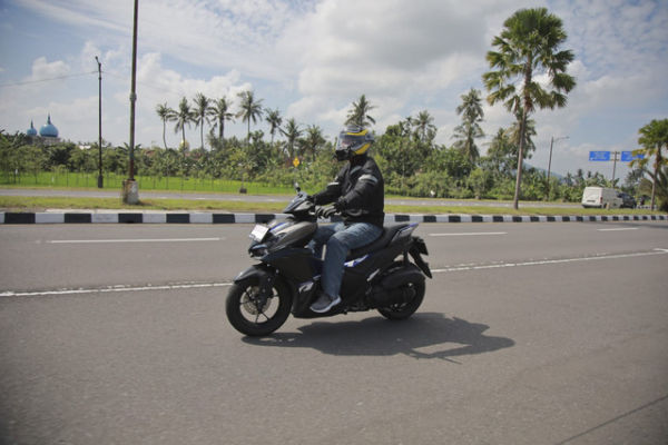 Yamaha Aerox saat touring singkat di Lombok. Foto: Yamaha