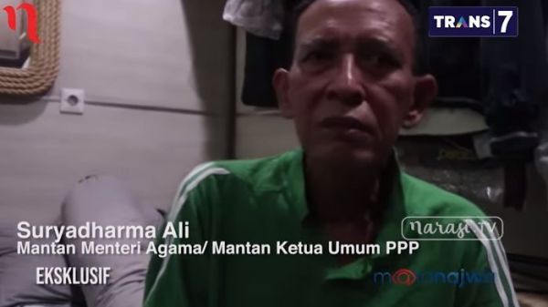Mantan Menteri Agama, Suryadharma Ali di sel Lapas Sukamiskin.
