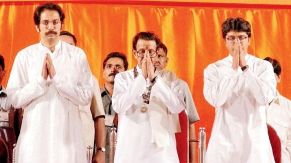 Good old days: Uddhav, Balasaheb, Raj (Source: Internet)