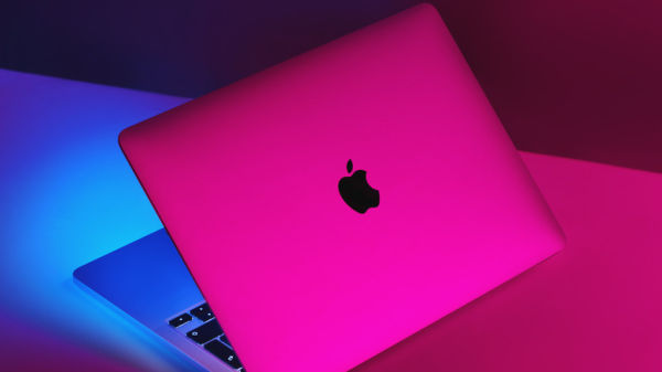 Rear view of MacBook Air