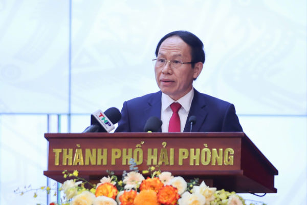 Bí thư Thành ủy Hải Phòng Lê Tiến Châu. Ảnh: Lê Tân