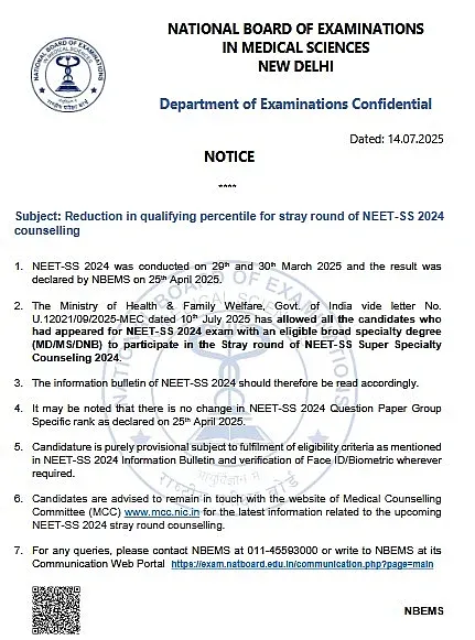 Official Notification