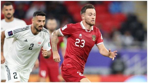 Penampilan Marc Klok saat membela Timnas Indonesia dalam pertandingan grup D melawan Irak pada turnamen Piala Asia 2023 Qatar.
