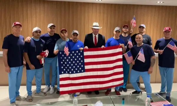 Các công dân Mỹ được Venezuela trả tự do hôm 18/7. Ảnh: Đại sứ quán Mỹ ở Venezuela