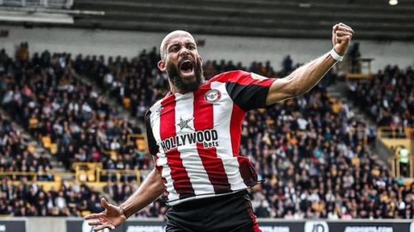 SELEBRASI - Selebrasi pemain Brentford, Bryan Mbeumo saat mencetak gol. (Foto diunduh dari Instagram Bryan Mbeumo - 18/7/2025)