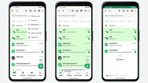 WhatsApp is also working on chat recaps