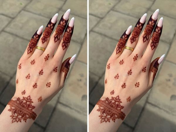 5 Minimalist Mehndi Designs for Hariyali Teej 2025 Perfect for Working Women | 5 minimalist mehndi designs for greenery Teej, perfect for working women, save immediately ...