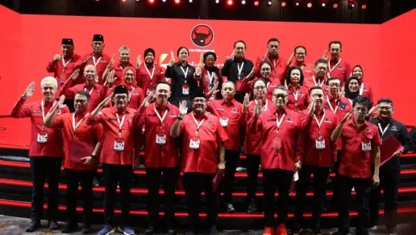Jajaran pengurus PDIP periode 2025-2030