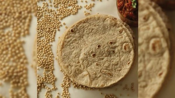 Multigrain roti and spinach-chickpea curry