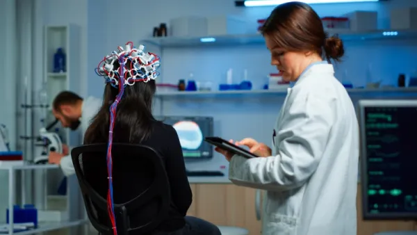 back view of a women patient