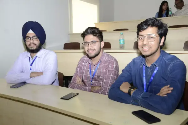 (L-R) Amarpal Singh, Yuvraj Singh Sekhon, Dhruv Gupta (L-R) Amarpal Singh, Yuvraj Singh Sekhon, Dhruv Gupta