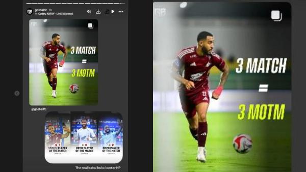 Victor Luiz mendapatkan 3 kali man of the match pada tiga laga awal Super League 2025/2026.