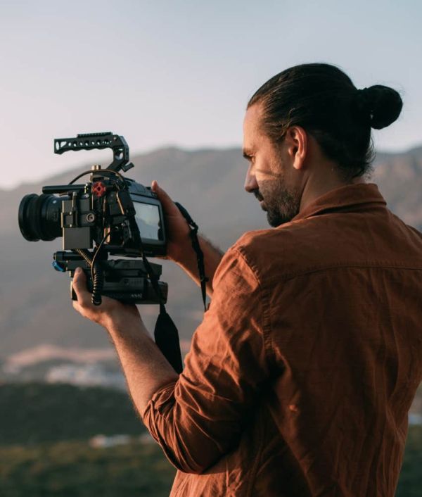 highly intelligent man filming
