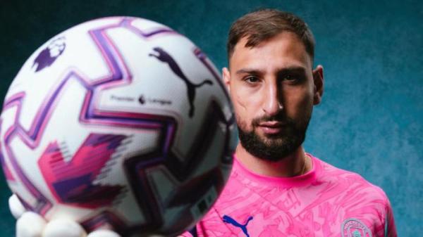DONNARUMMA - Kiper asal Italia, Gianluigi Donnarumma, dalam masa penyambutannya bersama Manchester City selama musim Liga Inggris 2025/2026. (Website Man City - 12/9/2025)