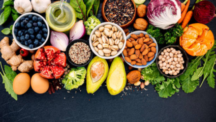 Including fresh fruit and vegetables