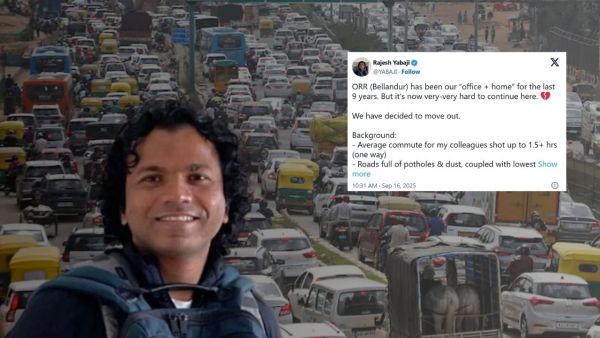 Blackbuck Move Bengaluru orr Bad Roads Traffic Rajesh Yabaji