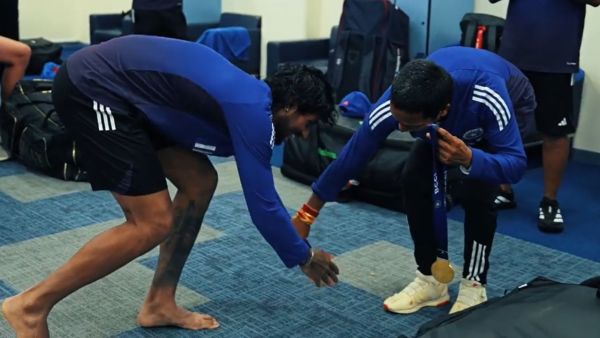 Tilak Verma touched foot today, BCCI posted Video