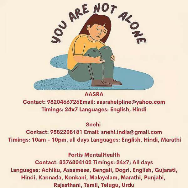 If you or anyone you know is struggling with suicidal thoughts, seek help here 