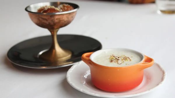 Gulab jamun custard jar
