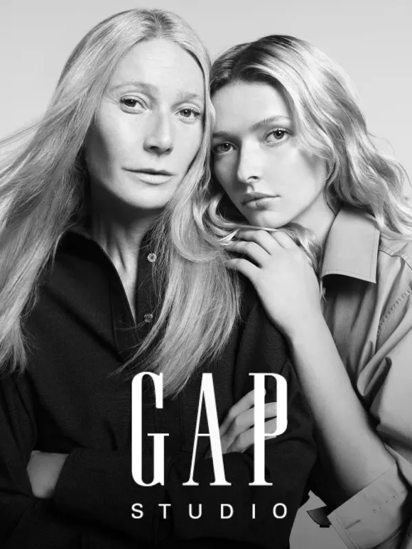 Gwyneth Paltrow and daughter Apple Martin for GapStudio. 