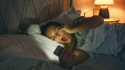 The habit of falling asleep in time