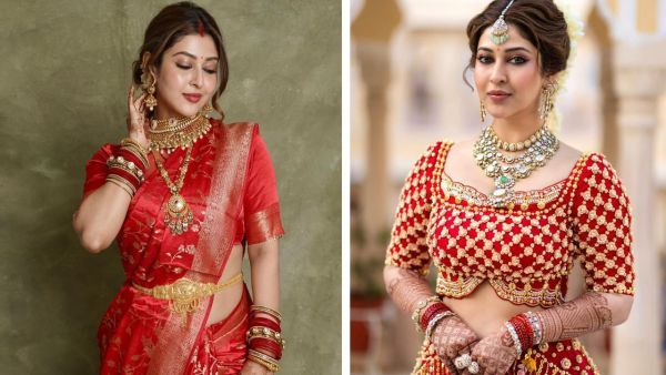On Karva Chauth, your look will shine in red clothes, copy this trendy makeup look. On Karva Chauth, your look will shine in red clothes, copy this trendy makeup look.