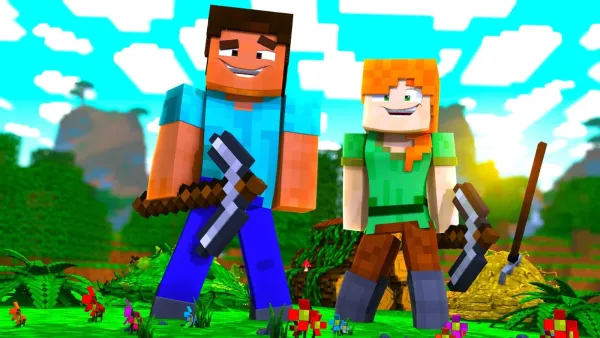 steve and Minecraft Steve and Alex amiibo