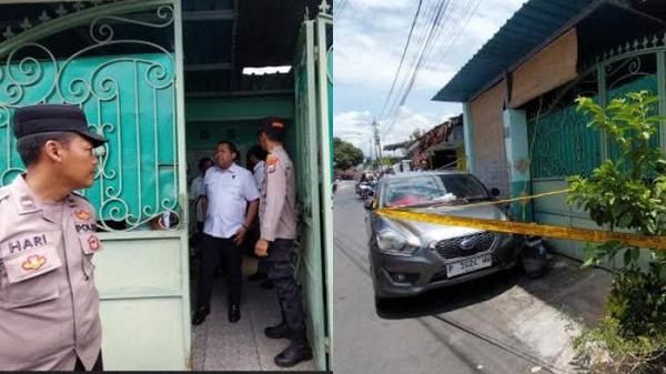SUAMI BUNUH ISTRI - Olah TKP di rumah pasutri lokasi pembuhuhan di Jalan Serayu Nomor 54, Kelurahan Panderejo, Kecamatan/Kabupaten Banyuwangi, Senin (20/10/2025).