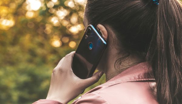 woman talking on mobile