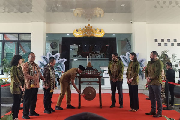 Peresmian kilang minyak kelapa sawit Cargill di Bandar Lampung, Senin (20/10/2025). Foto: Widya Islamiati/kumparan